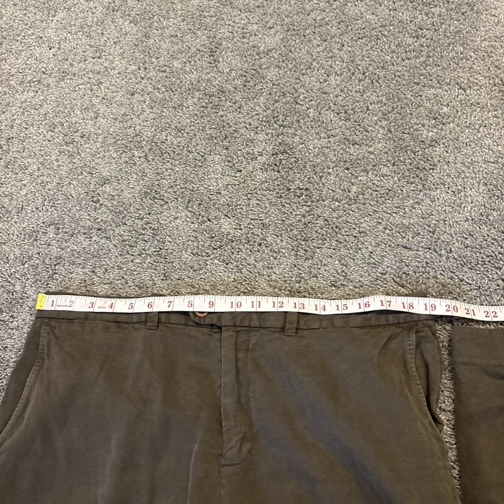 Tommy Bahama Linen Blend Pants Men's 36x32 Green Casual Straight Leg 45% Linen